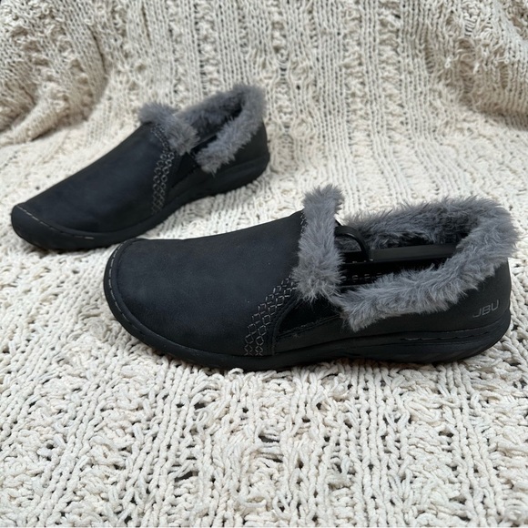 JBU by Jambu Willow Memory Foam Faux Fur Lined Slippers Womens Size 11 Grey - Picture 1 of 14